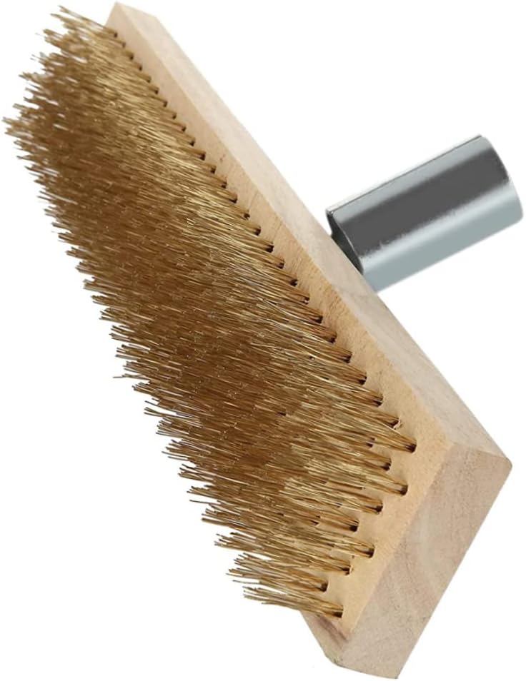 woobles Steel Bristles For Cleaning, 12 Inch Stiff Steel Wire Broom Head, Sweeping Brush, Heavy Duty Outdoor Yard Brush Steel Bristles for Cleaning, Floor Scrubbing Brush - Image 3